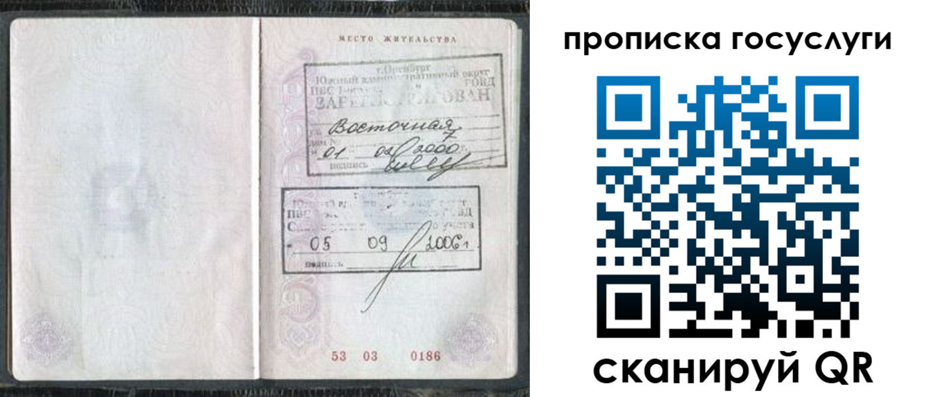 временная регистрация для школы в Рассказово